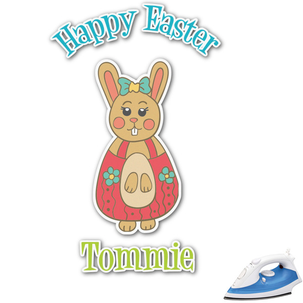 Custom Fun Easter Bunnies Graphic Iron On Transfer (Personalized)