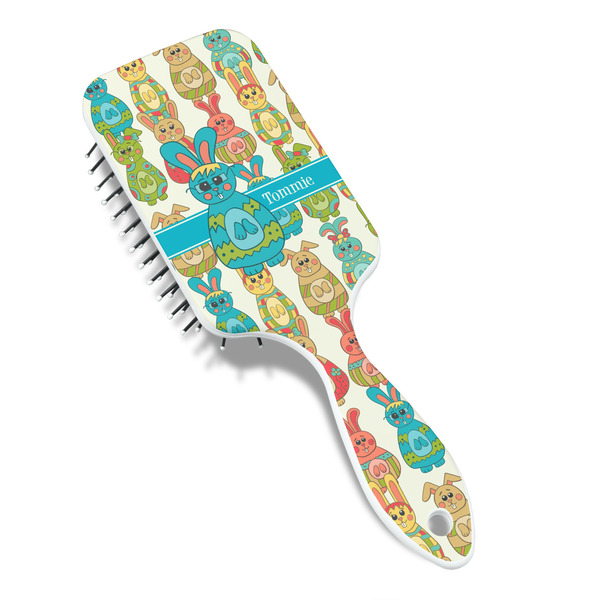 Fun Easter Bunnies Hair Brush - Angle View