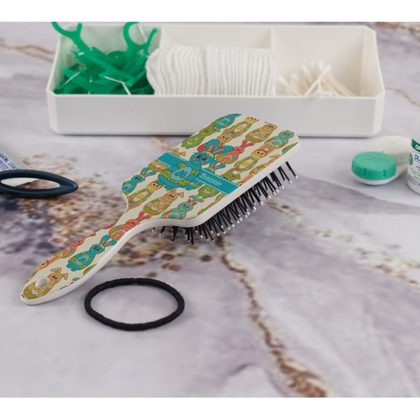 Fun Easter Bunnies Hair Brush - In Bathroom