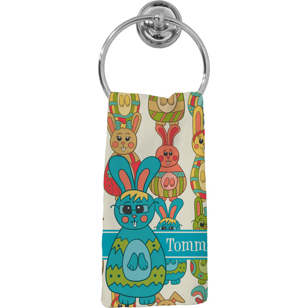 Custom Fun Easter Bunnies Hand Towel - Full Print (Personalized)