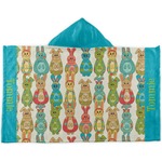 Fun Easter Bunnies Kids Hooded Towel (Personalized)