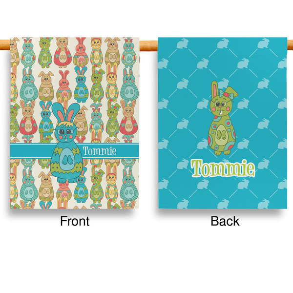 Fun Easter Bunnies House Flags - Double Sided - APPROVAL