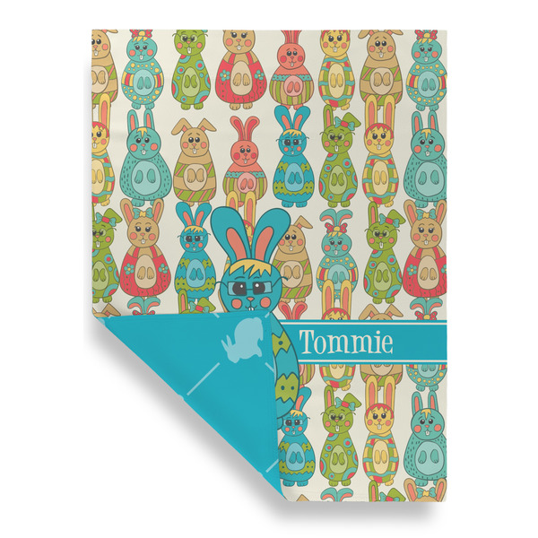 Fun Easter Bunnies House Flags - Double Sided - FRONT FOLDED