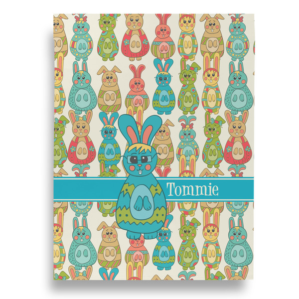 Fun Easter Bunnies House Flags - Double Sided - FRONT