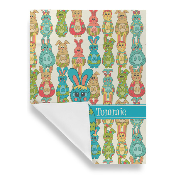 Fun Easter Bunnies House Flags - Single Sided - FRONT FOLDED