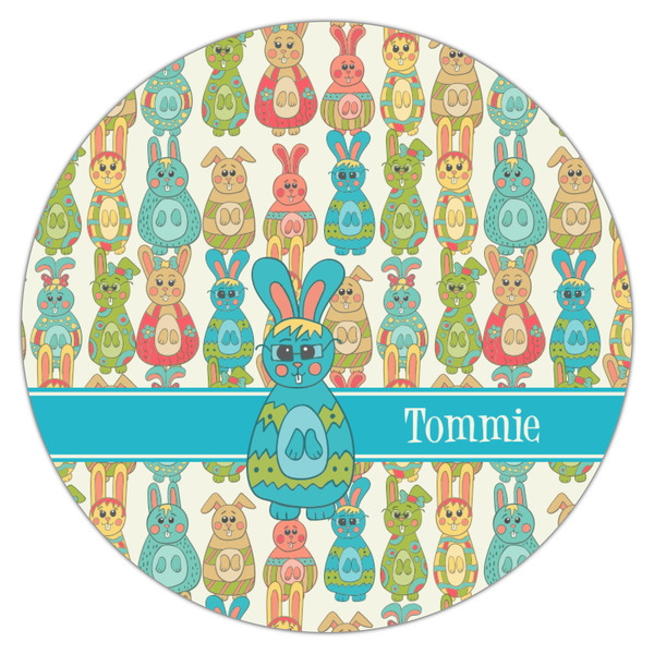 Fun Easter Bunnies Icing Circle - Medium - Single