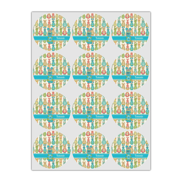 Fun Easter Bunnies Icing Circle - Small - Set of 12