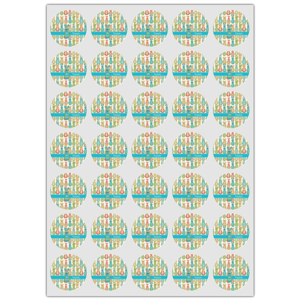 Fun Easter Bunnies Icing Circle - XSmall - Set of 35