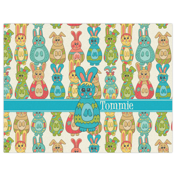 Fun Easter Bunnies Indoor / Outdoor Rug - 6'x8' - Front Flat