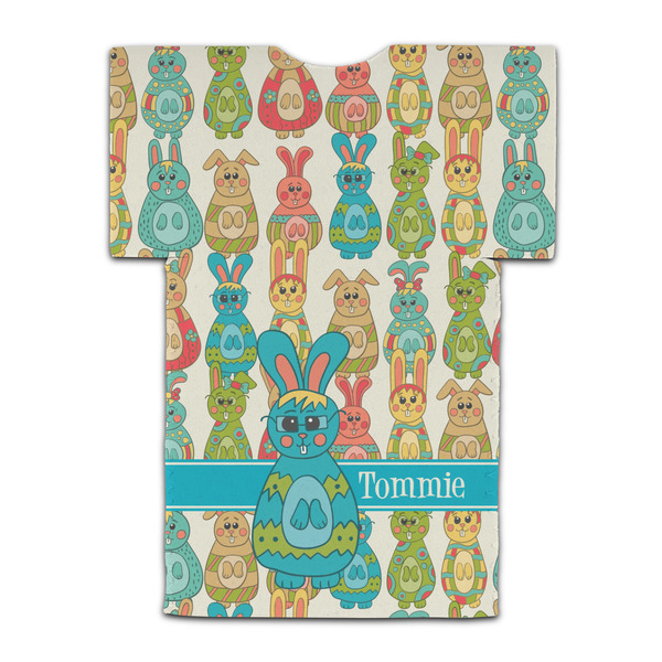 Fun Easter Bunnies Jersey Bottle Cooler - BACK (flat)