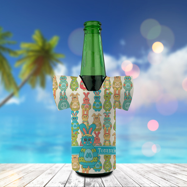 Fun Easter Bunnies Jersey Bottle Cooler - LIFESTYLE