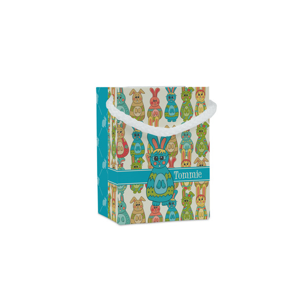 Custom Fun Easter Bunnies Jewelry Gift Bags (Personalized)