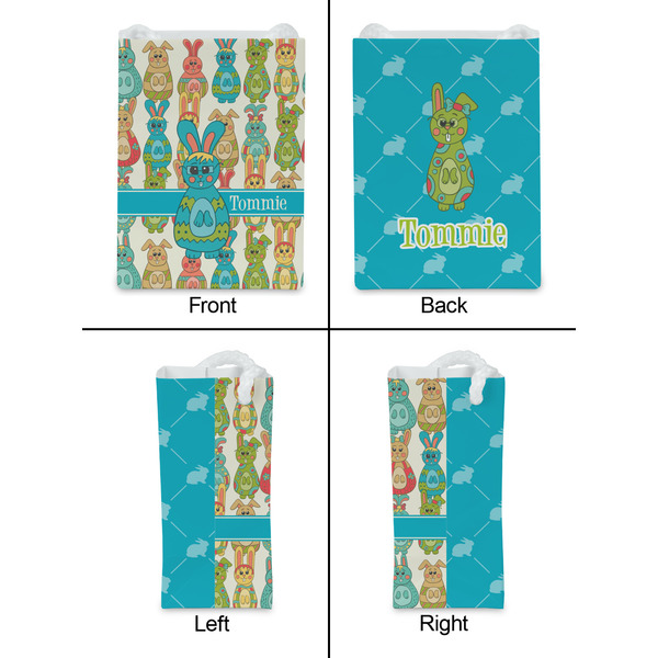 Fun Easter Bunnies Jewelry Gift Bag - Matte - Approval
