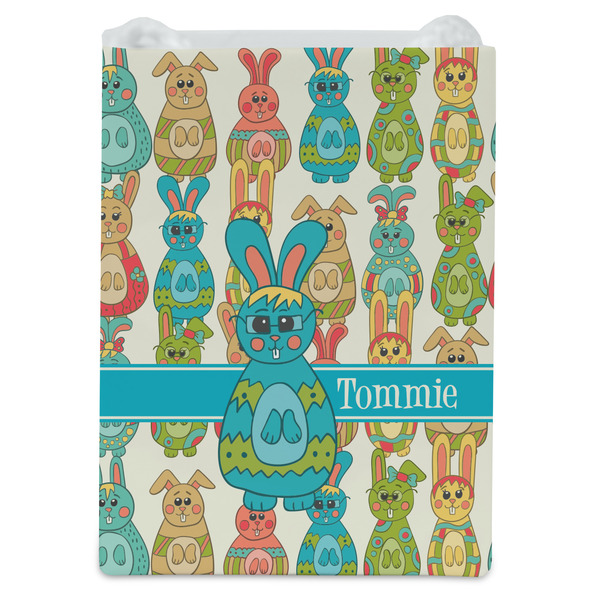 Fun Easter Bunnies Jewelry Gift Bag - Matte - Front