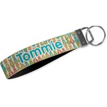 Fun Easter Bunnies Webbing Keychain Fob - Large (Personalized)