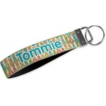 Fun Easter Bunnies Wristlet Webbing Keychain Fob (Personalized)