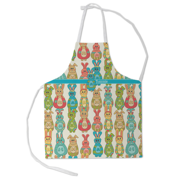 Custom Fun Easter Bunnies Kid's Apron - Small (Personalized)