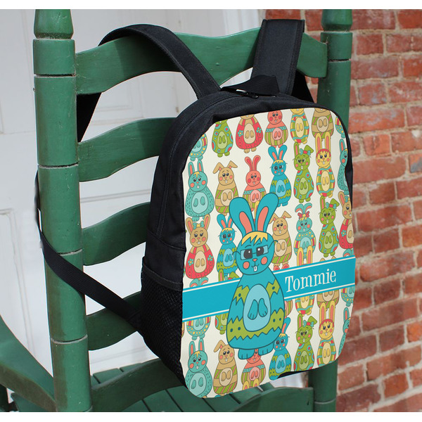 Fun Easter Bunnies Kids Backpack - In Context