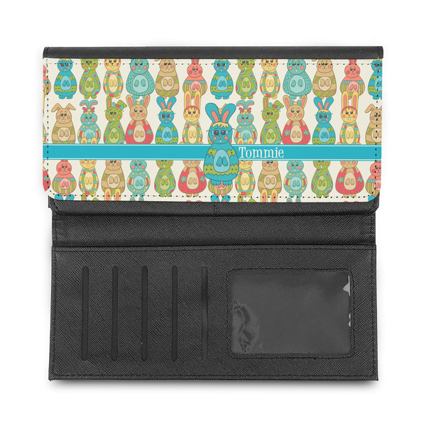 Fun Easter Bunnies Ladies Wallet - Half Way Open