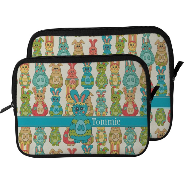 Fun Easter Bunnies Laptop Sleeve (Size Comparison)