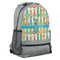 Fun Easter Bunnies Large Backpack - Gray - Angled View