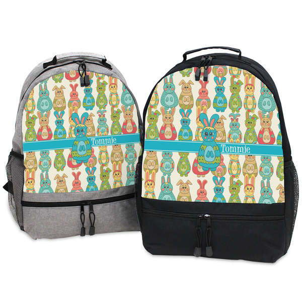 Fun Easter Bunnies Large Backpacks - Both