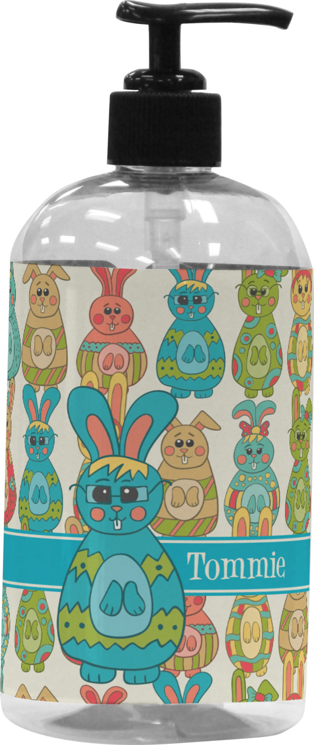 Fun Easter Bunnies Plastic Soap / Lotion Dispenser (16 oz Large
