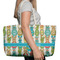 Fun Easter Bunnies Large Rope Tote Bag - In Context View
