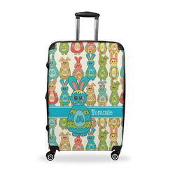 Fun Easter Bunnies Suitcase - 28" Large - Checked w/ Name or Text