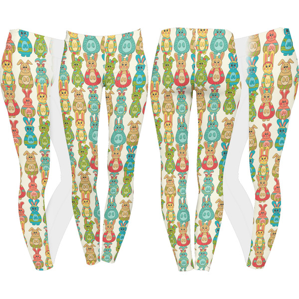 Fun Easter Bunnies Leggings Turn Around - Apvl