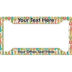 Fun Easter Bunnies License Plate Frame - Style A (Personalized)