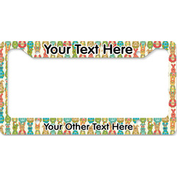 Fun Easter Bunnies License Plate Frame - Style B (Personalized)
