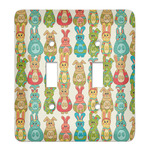 Fun Easter Bunnies Light Switch Cover (2 Toggle Plate)