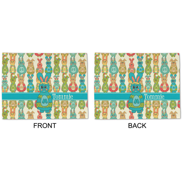Fun Easter Bunnies Linen Placemat - APPROVAL (double sided)