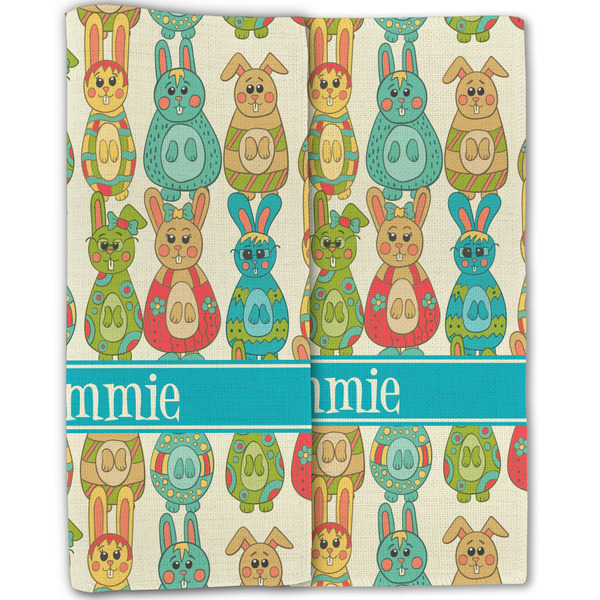 Fun Easter Bunnies Linen Placemat - Folded Half (double sided)