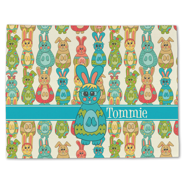 Fun Easter Bunnies Linen Placemat - Front