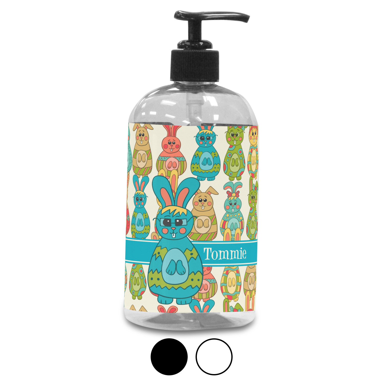 Fun Easter Bunnies Plastic Soap / Lotion Dispenser (Personalized