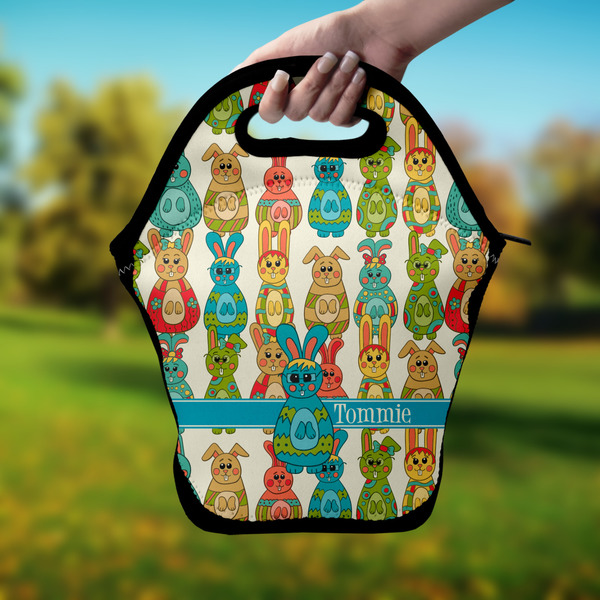 Fun Easter Bunnies Lunch Bag - Hand