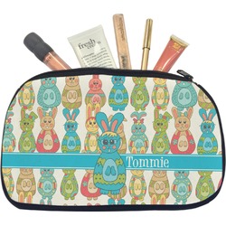 Fun Easter Bunnies Makeup / Cosmetic Bag - Medium (Personalized)