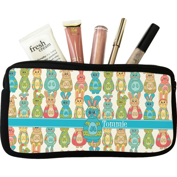 Custom Fun Easter Bunnies Makeup / Cosmetic Bag (Personalized)