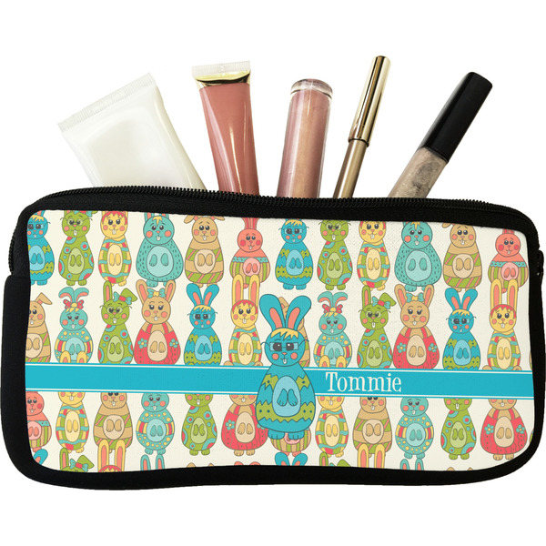 Custom Fun Easter Bunnies Makeup / Cosmetic Bag (Personalized)