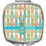 Fun Easter Bunnies Compact Makeup Mirror (Personalized)