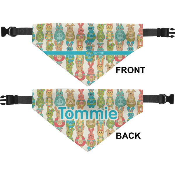 Fun Easter Bunnies Medium Dog Bandana Approval