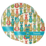 Fun Easter Bunnies Melamine Plate (Personalized)
