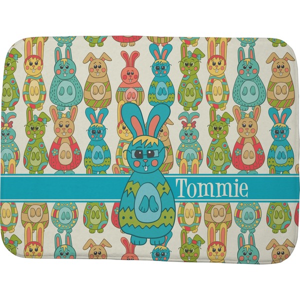 Custom Fun Easter Bunnies Memory Foam Bath Mat - 48"x36" (Personalized)