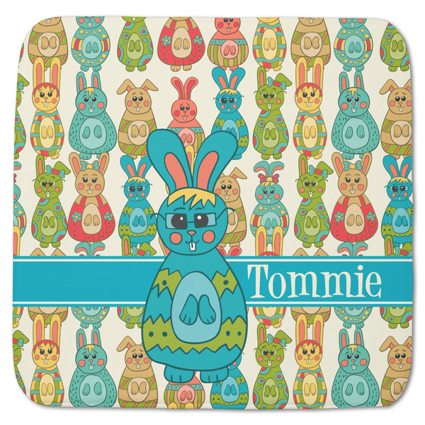 Custom Fun Easter Bunnies Memory Foam Bath Mat - 48"x48" (Personalized)