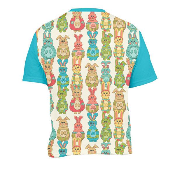 Fun Easter Bunnies Men's Crew Neck T Shirt Medium - Back