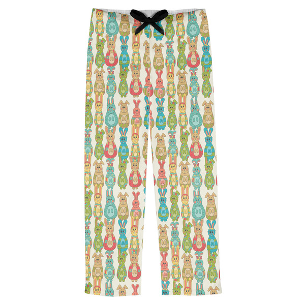 Custom Fun Easter Bunnies Mens Pajama Pants - XS