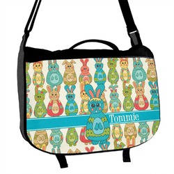 Fun Easter Bunnies Messenger Bag (Personalized)