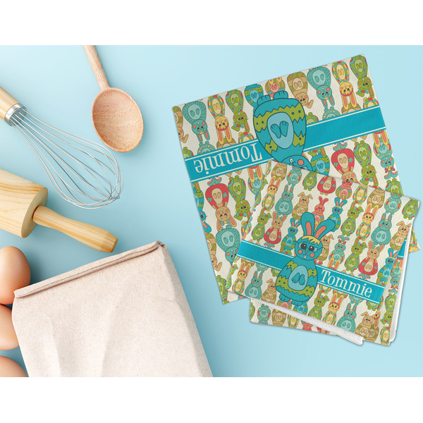 Fun Easter Bunnies Microfiber Dish Rag - LIFESTYLE